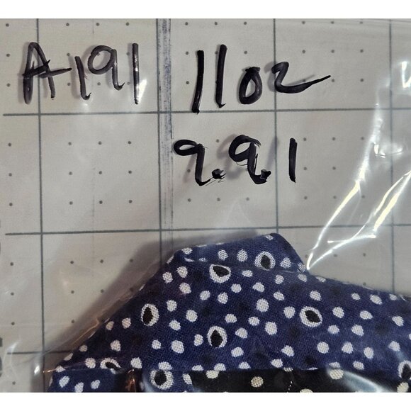 Steve’s Jeans Women’s Navy/White Top L Minimalist Chic Monochrome Patterncore - Picture 13 of 13